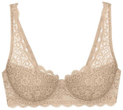 Triumph Amourette gepolsterter Spitzen-BH mit Bügel – Hautbeige