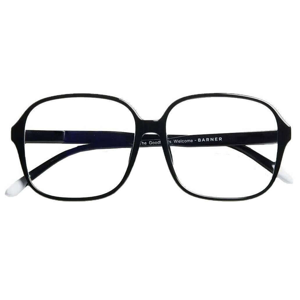 Barner Pascal Glossy Blue Light Reading Glasses Black Noir KJ Beckett