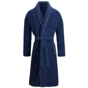 Bown of London Phoenix Towelling Dressing Gown - Navy