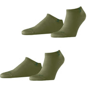 Burlington Everyday 2er-Pack Sneaker-Socken – Salvia Green