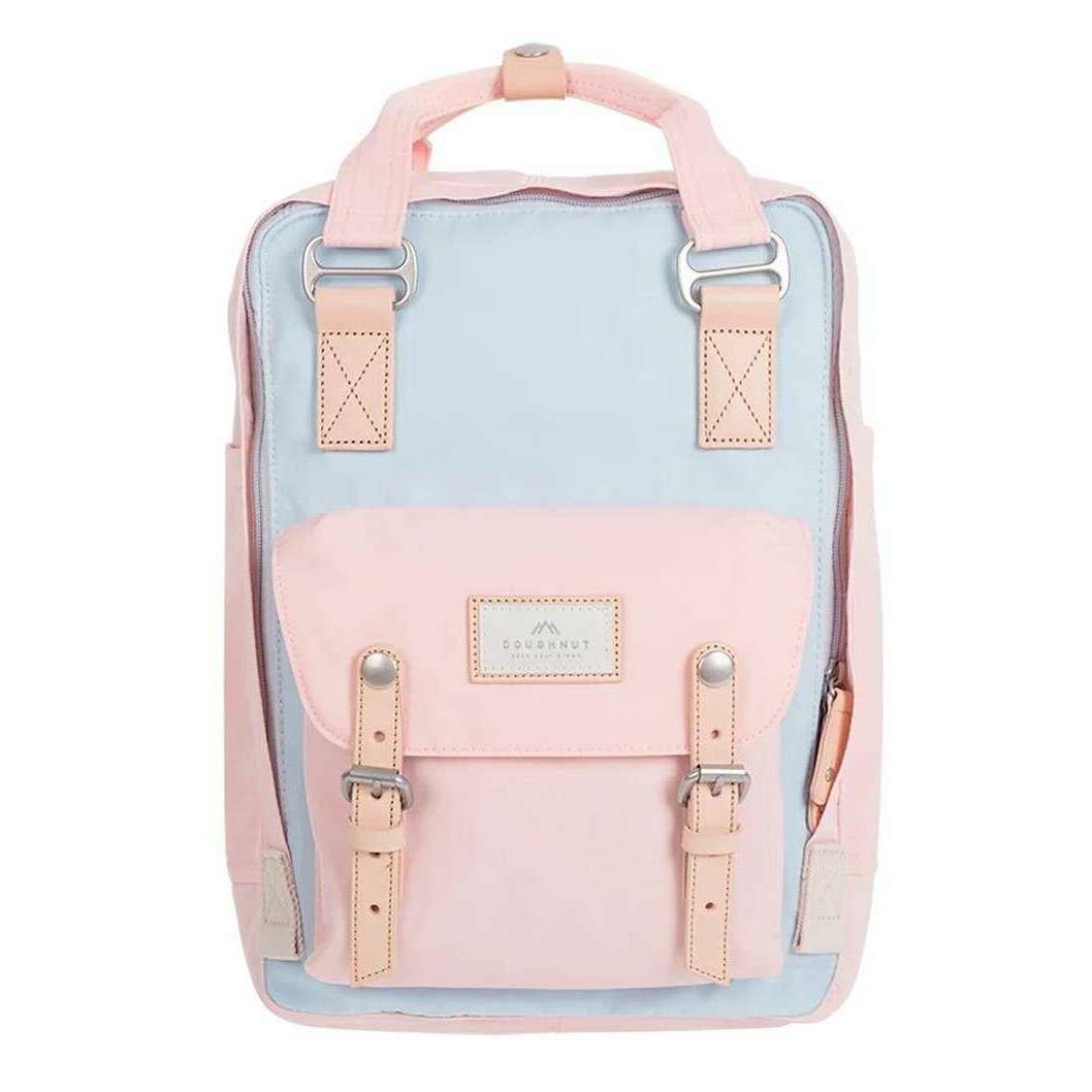 Blue and pink backpack on sale