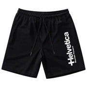 Helvetica Mountain Pioneers Faro-Shorts – Schwarz