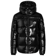 Helvetica Mountain Pioneers Viber Daunenjacke mit Kapuze – Schwarz