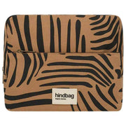 Hindbag Alix Extra große Kulturtasche – Zimt-Zebra-Braun