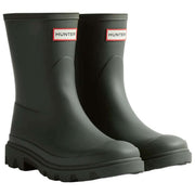 Hunter Downpour kurze Gummistiefel – Dunkelolivgrün