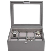 Stackers 8-teilige Uhrenbox – Schiefergrau
