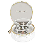 Stackers Oyster Travel Schmuckkästchen – Weißer Kieselstein
