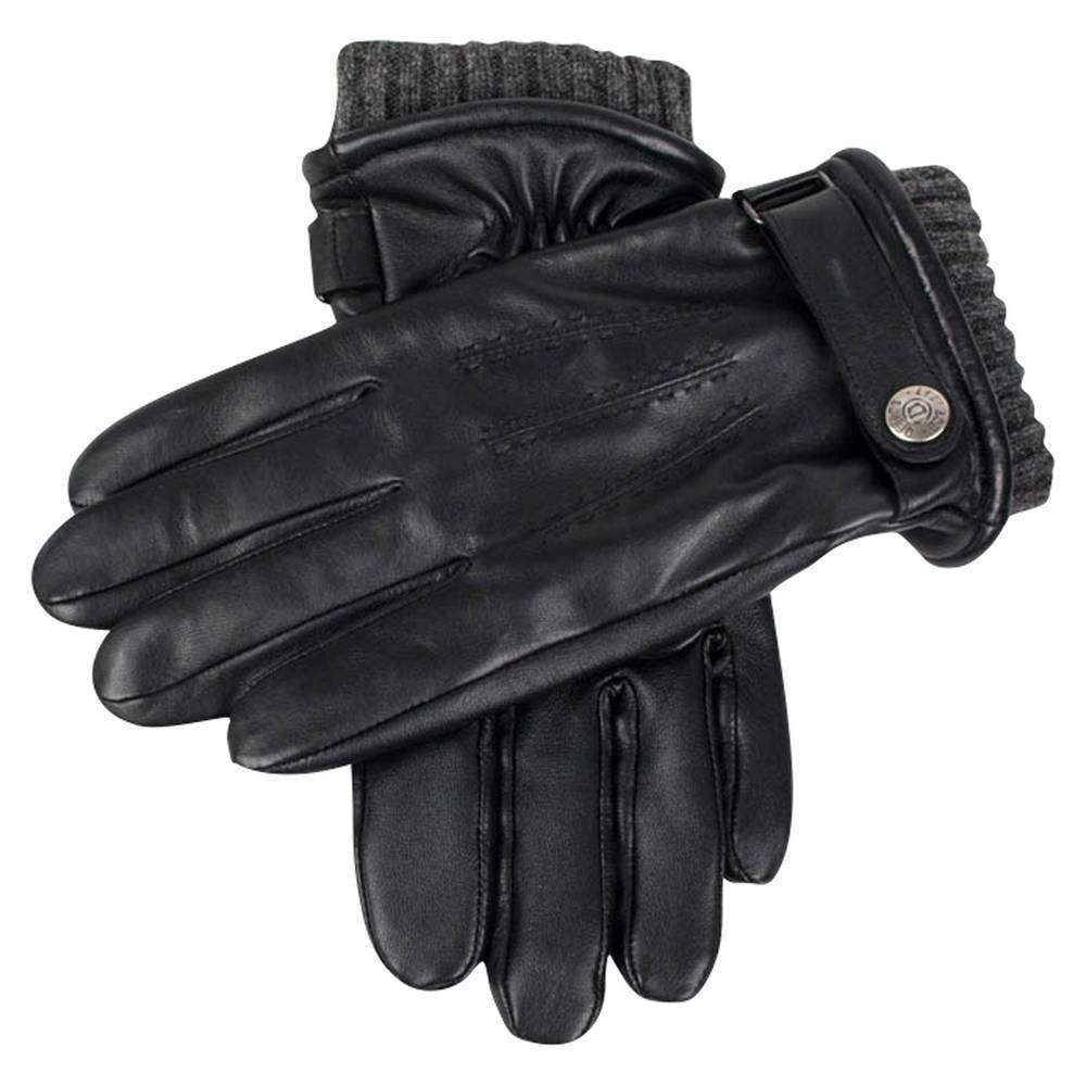 1803 handschuhe Dents Herren schwarz Henley Touchscreen Haarblätter Lederhandschuhe