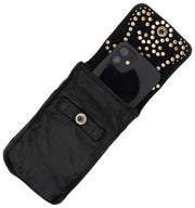 Campomaggi Siena Stud Handytasche – Schwarz