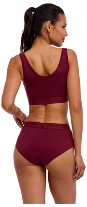 Falke Bustier-Bralette im Daily Comfort Print im 2er-Pack – Rot
