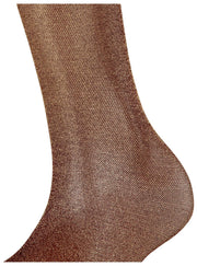 Falke Glitzernde 30-Denier-Kniestrümpfe – Barolo/Gold