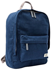 Roka Hampton Kleiner Baumwoll-Canvas-Rucksack – Admiralblau