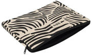 Hindbag Ava Kleine 13-Zoll-Laptoptasche – Ecru Zebra