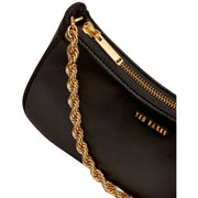 ted-baker-agnise-chain-detail-satin-shoulder-bag---black-34393347