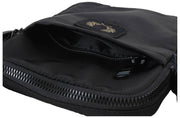 Fred Perry Kleine Seitentasche aus Crinkle-Nylon – Schwarz
