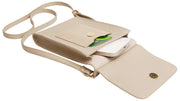 Alice Wheeler London Mini Bloomsbury Umhängetasche – Steinbeige