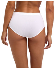 Falke Täglicher, nahtloser Slip mit mittlerer Taille – Weiß