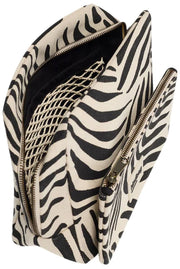 Hindbag Alix Extra großer Kulturbeutel – Ecru Zebra