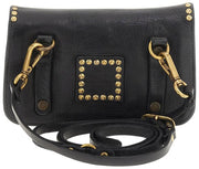 Campomaggi Gloria Pochette Stud Umhängetasche - Schwarz