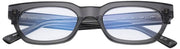 MessyWeekend Jenner Blaulicht-Lesebrille – Klar/Aschgrau