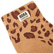 Roka Wembley Anke Socken – Savannah Leopard Sand Beige