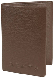Dents Aire Trifold-Kartenhalter-Geldbörse – Schokoladenbraun