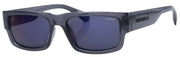 Superdry 90s inspirierte flache Augen weiche rechteckige Sonnenbrille - grau