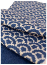 Kuscheliger Schal „Powder Agatha“ – Denim-Mix-Blau