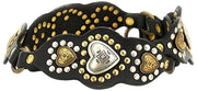 Campomaggi Diamante Stud Ledergürtel – Schwarz