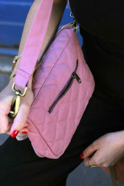 Hindbag Margault Stepp-Umhängetasche – Blush Pink