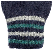 Dents Salcombe Rippstrickhandschuhe – Marineblau