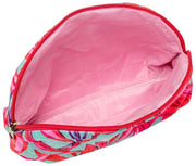 Elie Beaumont Serendipity Samt-Kosmetikbeutel – Coral Lily Pink