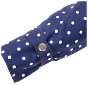 Roka Waterloo-Regenschirm aus recyceltem Nylon – Marineblau gepunktet