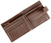 Dents Aire Coin Bifold Portemonnaie – Schokoladenbraun
