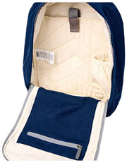Roka Hampton Kleiner Baumwoll-Canvas-Rucksack – Admiralblau