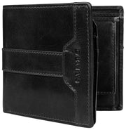 Dents Itchen Coin Bifold-Geldbörse – Schwarz