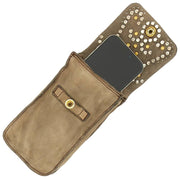 Campomaggi Siena Stud Handytasche – Eisbeige