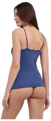 Falke Tägliches nahtloses Spaghetti-Top – Captain Blue