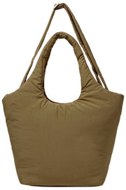 Roka Oxford Medium Taslon Umhängetasche – Moosbraun