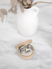 Stackers Oyster Travel Schmuckkästchen – Blush/Gold
