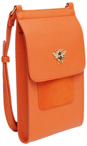 Alice Wheeler London Mini Bloomsbury Umhängetasche – Orange