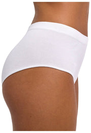 Falke Täglicher, nahtloser Slip mit mittlerer Taille – Weiß