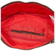 Roka Mill Hill Baumwoll-Canvas-Gürteltasche – Brown Dot