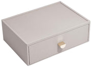 Stackers Klassischer Make-up-Organizer mit Schublade – Taupe