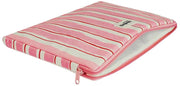 Hindbag Ava Kleine 13-Zoll-Laptoptasche – Rot/Rosa gestreift
