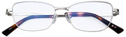 MessyWeekend Meryl Blaulicht-Lesebrille – Klar/Silber