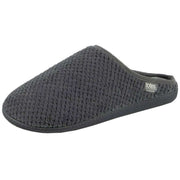 isotoner-swept-back-popcorn-mule-slippers---grey-34523465