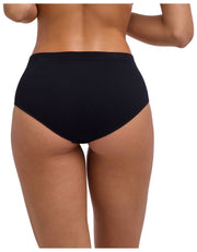 Falke Täglicher, nahtloser Slip mit mittlerer Taille – Schwarz