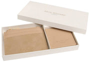 Alice Wheeler London Veronica Münzgeldbörse und Kompaktspiegel-Geschenkset – Sandbeige