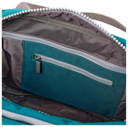 Roka Gatwick Kleine Reisetasche aus recyceltem Canvas – Deep Teal Blue